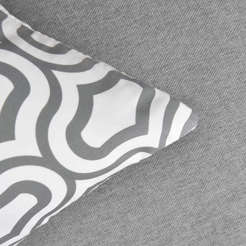 Yastouay Throw Pillow Covers Set of 6 Modern Decorative Throw Pillow Cases Geometric Pillow Covers Cushion Covers for Couch Sofa Bedroom Car (Grey and White, 18 x 18 Inch)