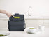Joseph Joseph 30107 Mountable Compo 4 Food Waste Easy-Fill with Adjustable Air Vent Caddy, 4-Liters (1 US Gallon), Graphite