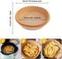 Air Fryer Disposable Paper Liner, 100PCS Non-stick Disposable Air Fryer Liners, Baking Paper for Air Fryer Oil-proof, Water-proof, Parchment for Baking Roasting Microwave (100Pcs -6.3inch, Natural)