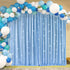 10ftx7ft Blue Wrinkle-Free Backdrop Drapes, Blue Polyester Background Curtains Backdrop Decorations for Wedding Home Party Supplies