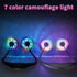 Hanging Neck Fan,Personal Wearable Neckband Sport Fan - 3 Speed 7 Color Light 2000mAh USB Rechargeable Battery, for Camping Traveling Office (Pink)