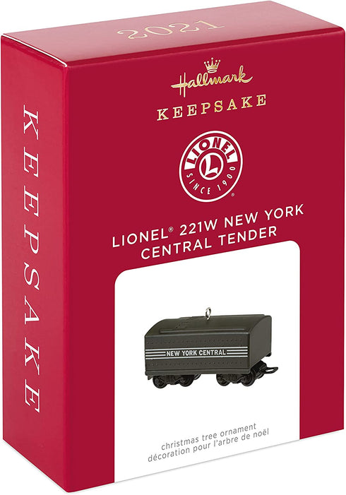 Hallmark Keepsake Christmas Ornament 2021, Lionel 221W New York Central Tender, Metal