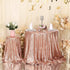 Poise3EHome 70-Inch Round Sequin Tablecloth for Party Cake Dessert Table Exhibition Events, Rose Gold