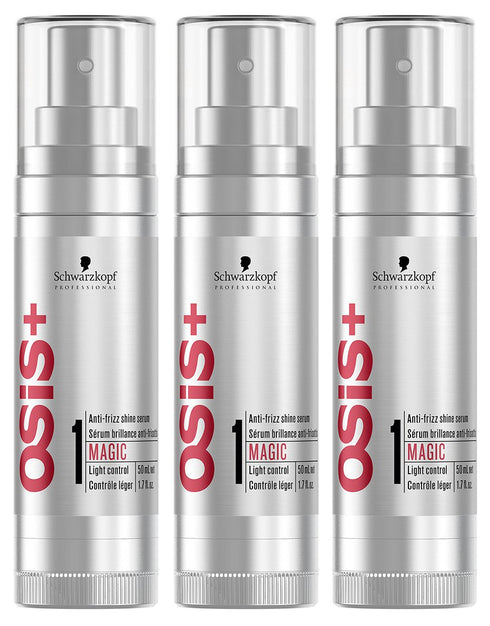 OSiS+ MAGIC Anti-Frizz Shine Serum, 1.7 Ounce (Pack of 3)