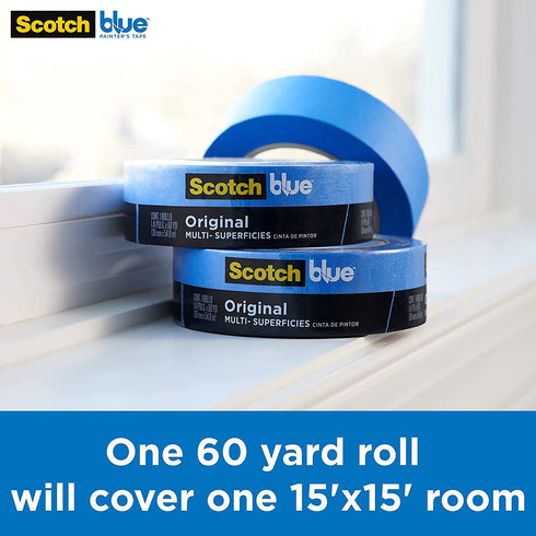 ScotchBlue Original Multi-Surface Painters Tape, 1.88 inches x 60 yards, 2090, 1 Roll