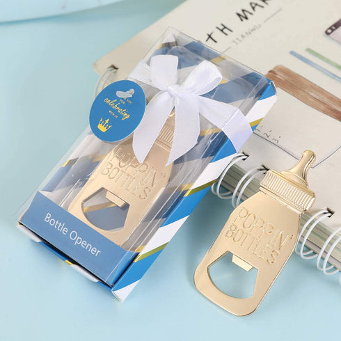 12 Pcs Royal blue Prince Baby Shower Favors for Boy,POPPINS'BOTTLE bottle opener Baby Shower Favor For Guests Boy Baby Shower Decoration Goodiebag Supplies,Baby Shower Souvenirs (Royal Blue, 12)