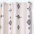 Yokii Boho Fabric Shower Curtain 84-Inch Length Tribal Chic Hippie Geo Diamond Fringe Bathroom Shower Curtain Set Extra Long Beige Heavy Weighted Bath Curtains with 4'' Tassels (72x84, Beige)