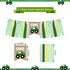 PRATYUS Farm Green Tractor First Birthday Party Decoration With Green Birthday Banner,Baby Crown Hat, Tie and Cake Topper for Baby Girl Boy Photo Booth Props