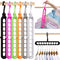 Closet Organizers and Storage,6 Pack Sturdy Hangers for Closet Organizer,Dorm Room Essentials,Closet Storage,Smart Closet Organization,Magic Space Saving Hanger With 9-Holes for Wardrobe Heavy Clothes