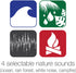 JENSEN JCR-210 AM/FM Digital Dual Alarm Clock Radio with Nature Sounds