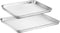 Baking Sheets Set of 2 Packs, Zacfton 12 Inch 16 Inch Baking Pans Cookie Pan Tray for Toaster Oven Bakeware Set Rimmed Baking Tray 2 Pieces for Baking and Roasting, Durable & Commercial Quality
