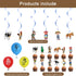 38 Pcs Zenon Farm Theme Birthday Party Decorations,Party Supply Set for Kids with 1 Happy Birthday Banner Garland , 13 Cupcake Toppers, 18 Balloons,6 Spiral for Party Decorations