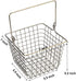 Yarlung 2 Pack Wire Storage Baskets, Small Hanging Metal Baskets Tote Farmhouse Decor Bin Organizer for Bathroom, Kitchen, Laundry Room, Removable Handle, Square, Bronze
