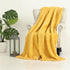 SOCHOW Sherpa Fleece Throw Blanket, All Seasons Lightweight Fuzzy Warm Super Soft Plush Blanket for Bed, Sofa and Couch, 50 x 60 inches, Mustard Yellow