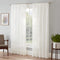 Eclipse Chelsea Modern Sheer Voile Light Filtering Rod Pocket Window Curtains for Bedroom or Living Room (Single Panel), 52x84, White