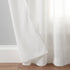 Eclipse Chelsea Modern Sheer Voile Light Filtering Rod Pocket Window Curtains for Bedroom or Living Room (Single Panel), 52x84, White