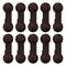 10 Pack Cabinet Locks for Babies, Roctee Brown Baby Proof Cupboard Locks Child Safety Latches for Drawers, Cabinet Doors, Kitchen Refrigerator and Toilet Seat for Pets