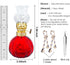 Kerosene Oil Lamp for Indoor Use,1 Glass Kerosene Lamp,2 Wicks and 1 Tweezers,Classic Retro Hurricane Lantern Decoration Outdoor Camping (Red)