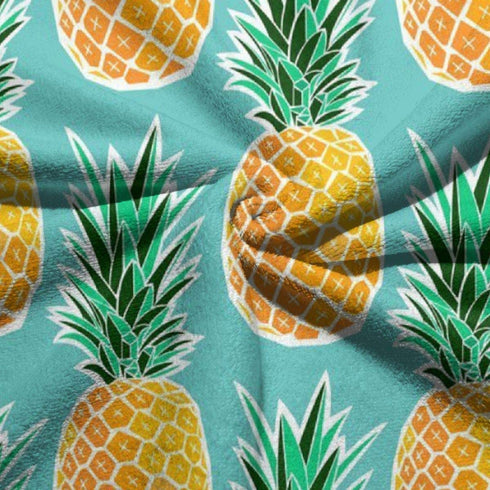 Asdfaf Hawaiian Tropical Pineapple Kitchen Towels - Dish Cloth - Machine Washable Cotton Kitchen Dishcloths,Dish Towel & Tea Towels for Drying,Cleaning,Cooking,Baking