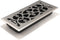 Accord AMFRSNV410 Victorian Floor Register, 4-Inch x 10-Inch(Duct Opening Measurements), Satin Nickel