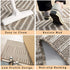 CHICHIC Indoor Doormat 20'' x 31.5'' Inch Welcome Mat Front Back Indoor Door Mats for Home Entrance Entry Way Entry Rug Floor Mat Machine Washable Rugs Inside Non Slip Outdoor Rugs, (Pattern A Gray)