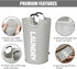 DOKEHOM 115L X-Large Laundry Basket (7 Colors), Collapsible Laundry Bag, Foldable Laundry Hamper, Folding Washing Bin (Grey, XL)