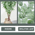 Artificial Eucalyptus Stems 24pcs Fake Eucalyptus Leaves Real Touch Artificial Greenery Bulk 15in for Wedding Home Farmhouse Party Decoration