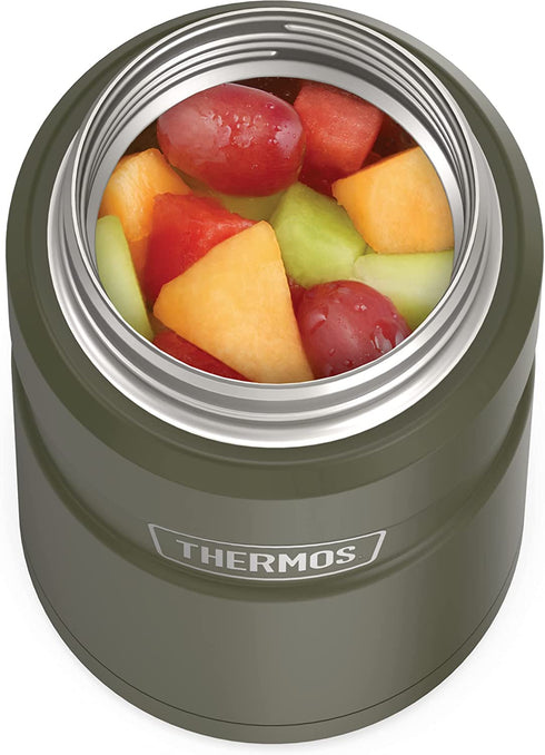 THERMOS Stainless King Vacuum-Insulated Food Jar , 24 Ounce, Matte Green