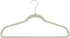 Brookstone BKH1126 Non-Slip, 360° Swivel Hook, Lightweight & Slim, Strong & Durable, Space Saving Design, Heavy Duty, Won™t Stain Fabric, 25 Pack Velvet Hangers/Ivory, 25 Count