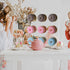 weddingwish Acrylic Donut Wall Display Stand ?Donut Stand, 1PCS Crystal Donut Wall On Table Donuts Rack Display with 9 Pillars for Christmas?Donut Party Decorations, Baby Showers, Birthday Party