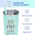 SassyCups Best Mimi Ever Tumbler | 22 Ounce Engraved Mint Stainless Steel Insulated Tumbler with Lid and Straw | Mimi Tumbler | New Mimi | Mimi To Be | Mimi Grandma Presents | For Mimi Birthday