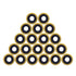 Healvaluefit Oxygen Regulator Gasket Brass Yoke Washer O Ring Seals Brass with Rubber - Pack of 30