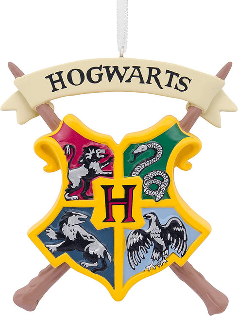 Hallmark Harry Potter Hogwarts Crest Christmas Ornament, Multicolor (0002HCM9465)