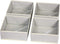 DIOMMELL Foldable Cloth Storage Box Closet Dresser Drawer Organizer Fabric Baskets Bins Containers Divider for Clothes Underwear Bras Socks Clothing,Set of 4 Grey 400
