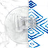 4 Pack Shower Curtain Clips, Shower Windproof Splash Guard - Self Adhesive Shower Curtain Weight Clip (Clear)
