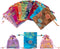 PH PandaHall 9 Color Satin Gift Bags, 5.5"x4.3" Advent Calendar Bags Peony Wedding Favors Bag Drawstring Pouches Coin Purse Gift Bag for Christmas Wedding Favors Baby Shower Candy Jewelry Bags
