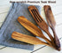 Wooden Spurtle Set, Teak Spurtles Kitchen Tools, Wooden Spatula for Cooking, Wood Utensils Set of 4, Non Stick Cookware for Serving, Stirring, Mixing, Scraping, Scooping, Healthy and Heat Resistant.