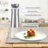 Olive Oil And Vinegar Dispenser Bottle Set by Aelga -2 Pack Elegant Stainless Steel Oil Dispenser Set- Oil Dispenser Bottle for Kitchen with Drip Free