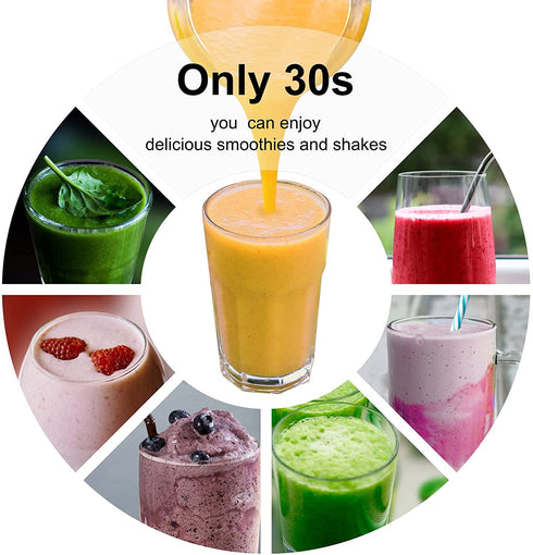 Portable Blender for Shakes and Smoothies Personal Blender USB Rechargeable Small Smoothie Blender (Pink)