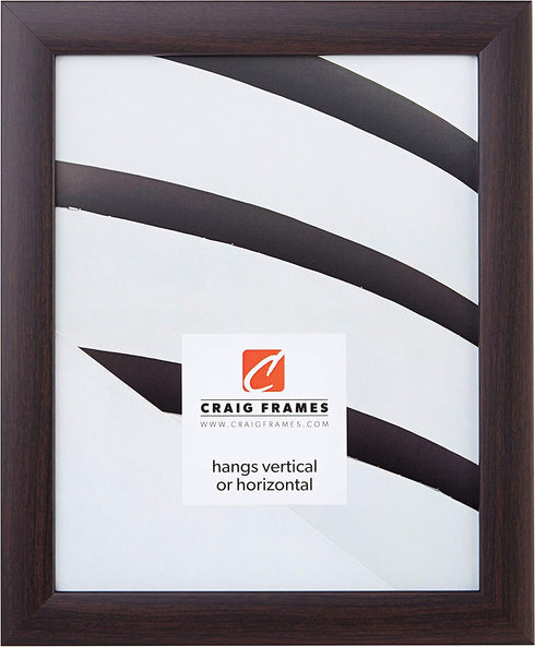 Craig Frames Contemporary Picture Frame, 11 x 17 Inch, Brazilian Walnut Brown