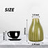 Vase Set of 3, Decorative Ceramic Flower Vase, Vase for Decor Home Living Room Office Parties Wedding, 3.7" Wide 5.5" Tall (Yellow, Green, Blue)