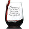 Math is an Integral Part of Life Stemless Wine Glass - Funny Math Nerd or Teacher Gifts for Women & Men - Large