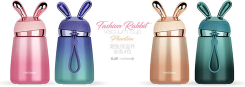 AINAAN Double Stainless Steel Vacuum Girl Thermos Coffee Cup Durable Leakproof BPA Free Travel Office School ?Blue