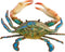 Awesome Realistic Looking Acrylic Resin 9" Wide Blue Crab Wall Decor!