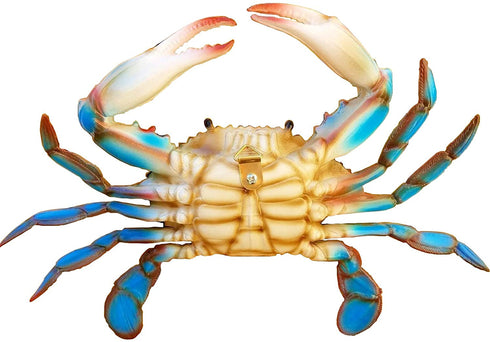 Awesome Realistic Looking Acrylic Resin 9" Wide Blue Crab Wall Decor!