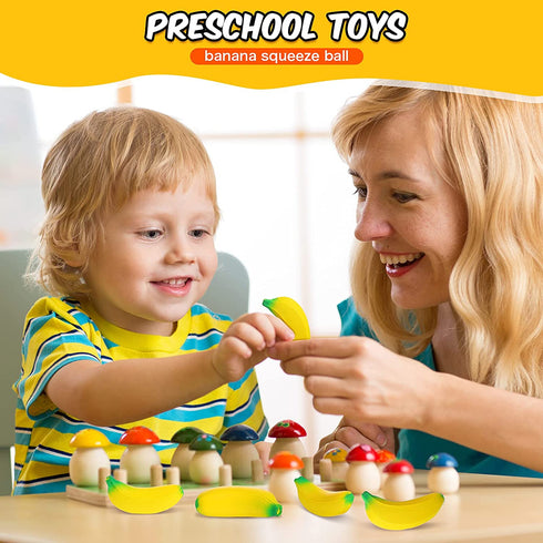 15 Pieces Banana Stress Toys Stretchy Bananas Stress Toys Banana PU Toys Relief Banana Stress Balls Tiny Party Supplies for Stress Relief Party Favors