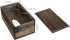 MyGift Dark Torched Wood Rectangular Tissue Holder - Decorative FramhouseBathroom Facial Tissue Dispenser