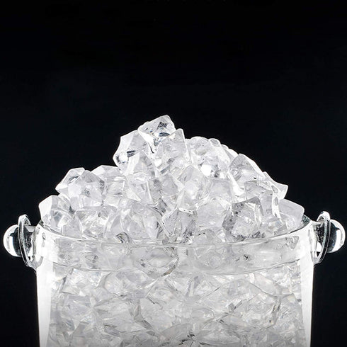 LYFJXX 1000Pcs Reusable Fake Ice Cubes Artificial Acrylic Crystal Cubes for Wedding Decor Photography Props Vase Fillers