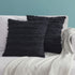 GIGIZAZA Decor Throw Couch Pillow Covers,20 x 20 Cotton Black Sofa Pillows,Square Sofa Cushion Covers Linen