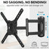 MOUNTUP TV Wall Mounts TV Bracket for Most 26-55 Inches TVs, Full Motion TV Wall Mount with Swivel and Extend 17.7 Inch, TV Mount with Swivel Articulating Arm, Max VESA 400x400mm, MU0009